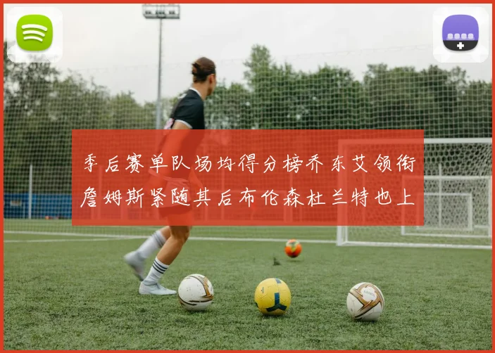 季后赛单队场均得分榜乔东艾领衔詹姆斯紧随其后布伦森杜兰特也上榜